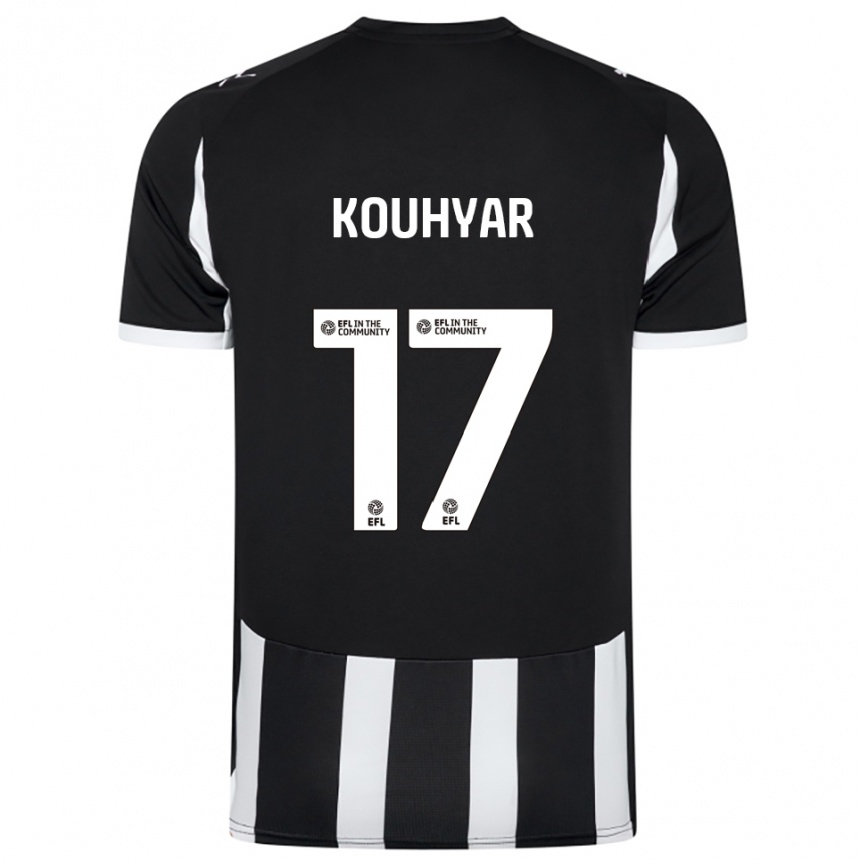 ילדים כדורגל מזיאר קוחיאר #17 שחור לבן ג'רזי ביתית 2025/26