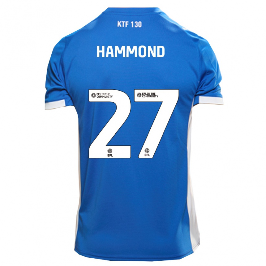 ילדים כדורגל אולי האמונד #27 כחול לבן ג'רזי ביתית 2025/26