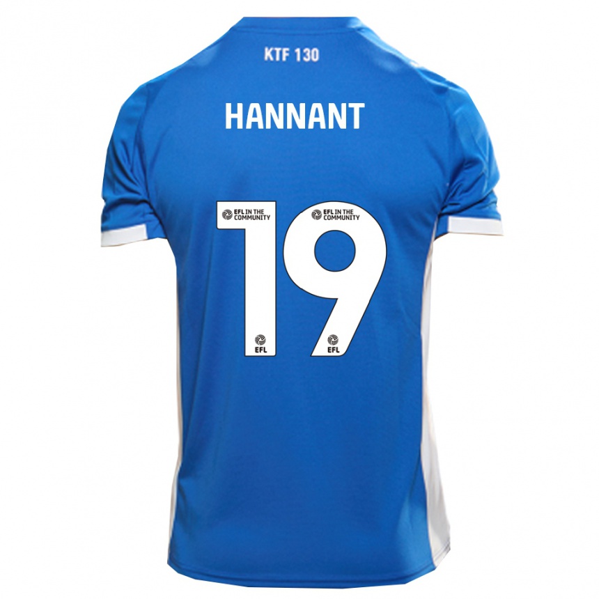 ילדים כדורגל לוק הנאנט #19 כחול לבן ג'רזי ביתית 2025/26