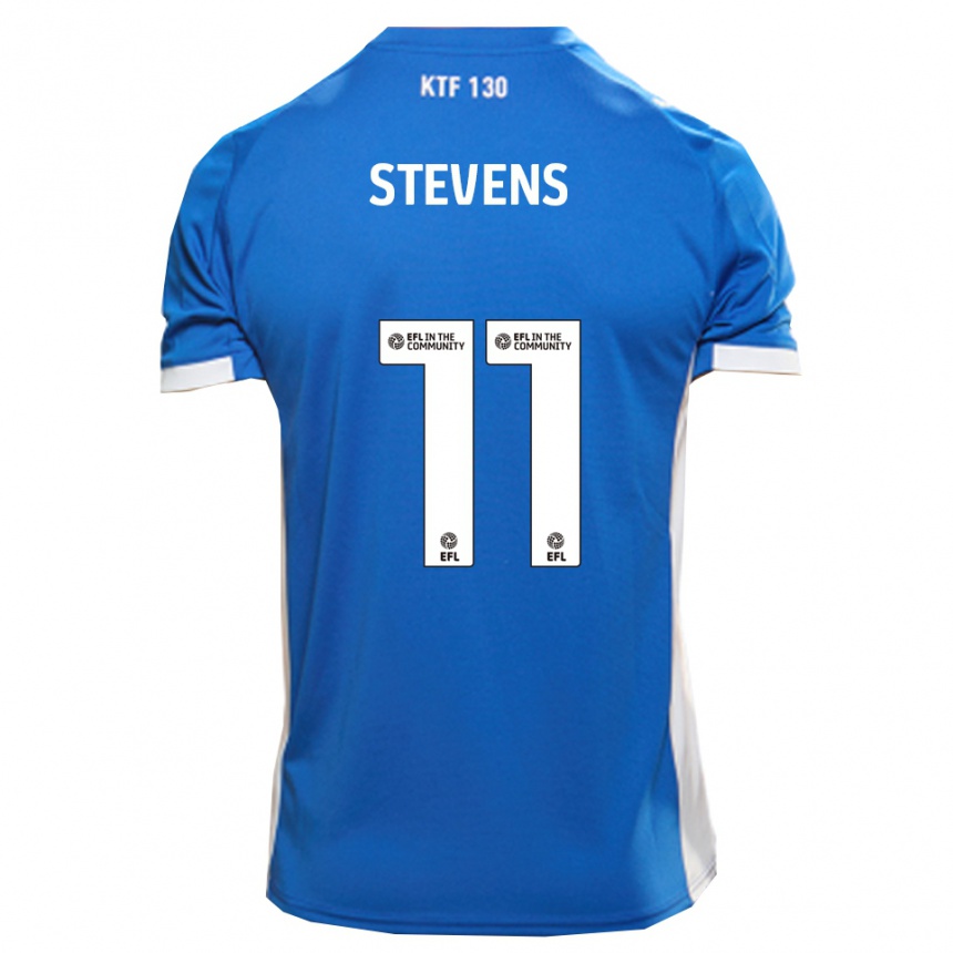 ילדים כדורגל ג'ק סטיבנס #11 כחול לבן ג'רזי ביתית 2025/26