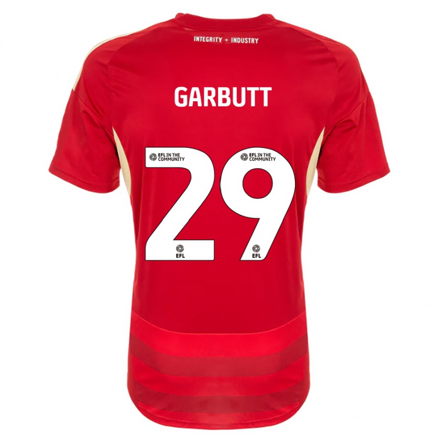 ילדים כדורגל לוק גרבוט #29 אדום לבן ג'רזי ביתית 2025/26