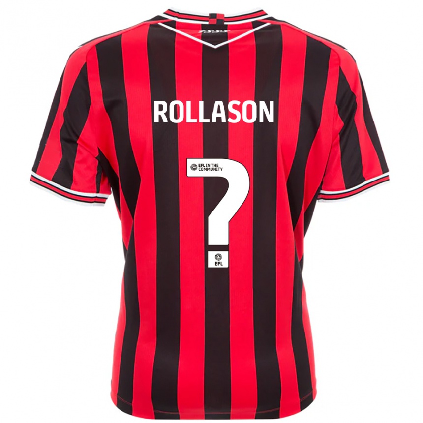 ילדים כדורגל Amy Rollason #0 אדום שחור ג'רזי ביתית 2025/26