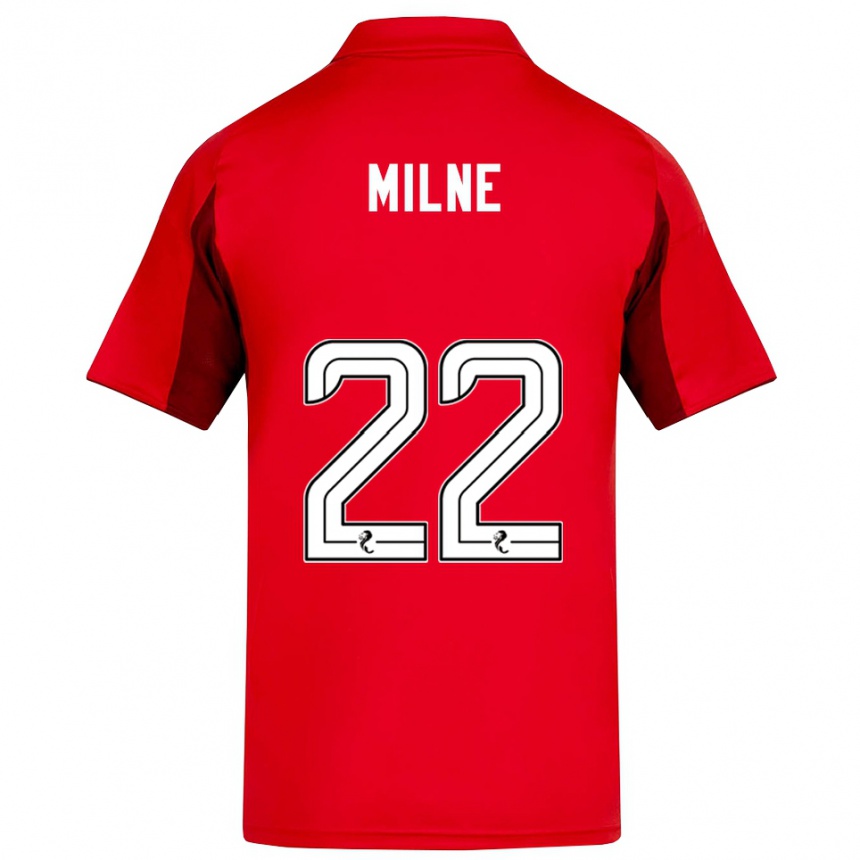 ילדים כדורגל ג'ק מילן #22 אדום בורדו ג'רזי ביתית 2025/26