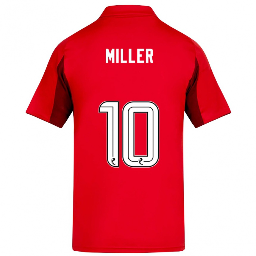 ילדים כדורגל Darcie Miller #10 אדום בורדו ג'רזי ביתית 2025/26