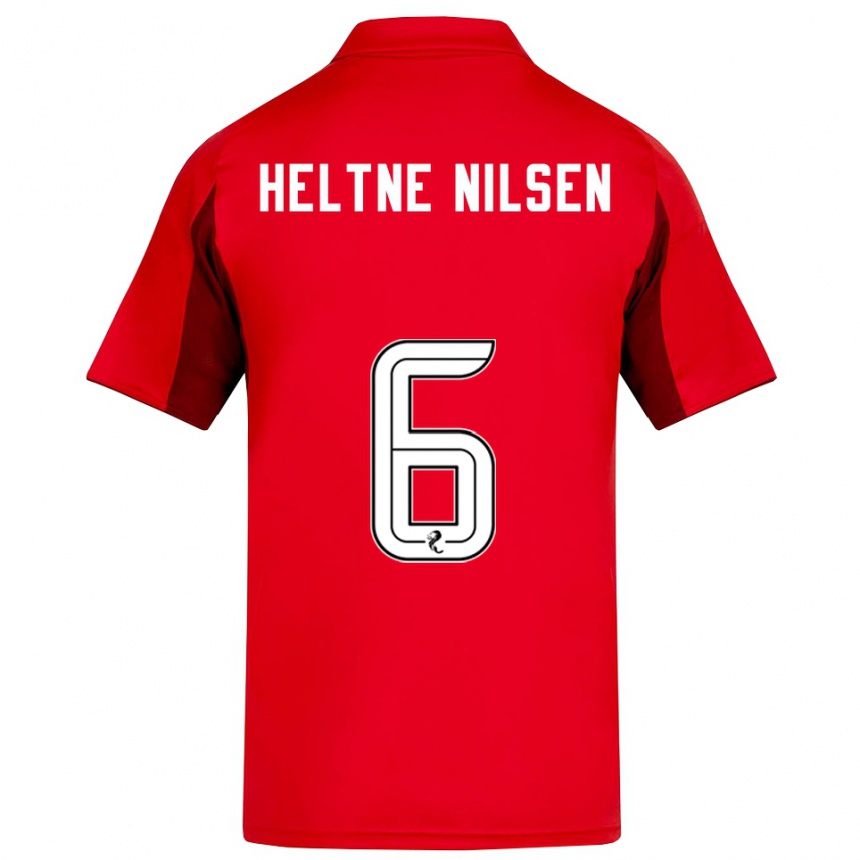 ילדים כדורגל סיוורט הלטנה נילסן #6 אדום בורדו ג'רזי ביתית 2025/26