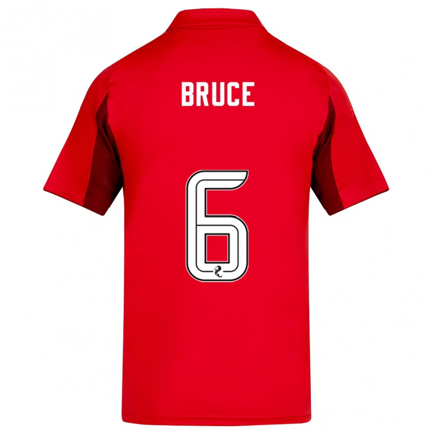 ילדים כדורגל נטשה ברוס #6 אדום בורדו ג'רזי ביתית 2025/26