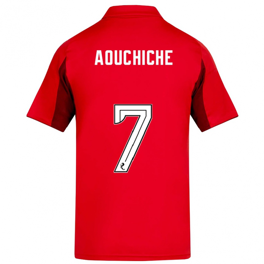 ילדים כדורגל אדיל אאושיש #7 אדום בורדו ג'רזי ביתית 2025/26