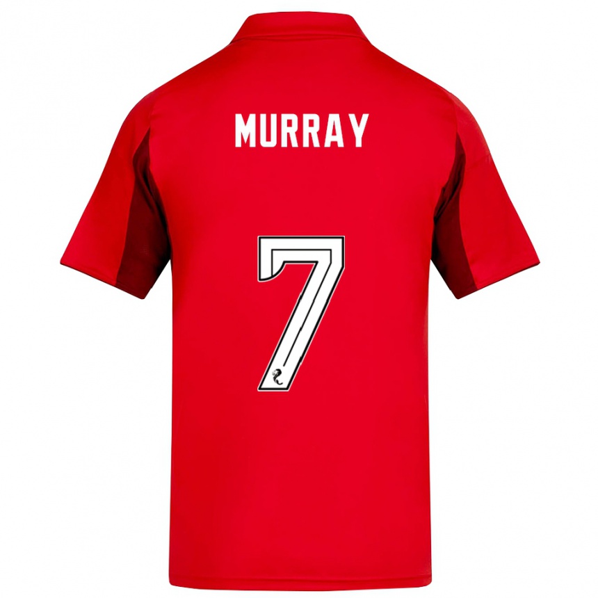 ילדים כדורגל Phoebe Murray #7 אדום בורדו ג'רזי ביתית 2025/26