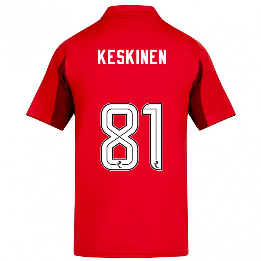 ילדים כדורגל טופי קסקינן #81 אדום בורדו ג'רזי ביתית 2025/26