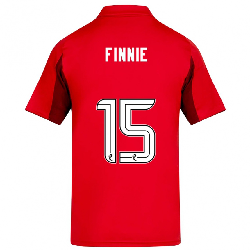 ילדים כדורגל מדיסון פיני #15 אדום בורדו ג'רזי ביתית 2025/26