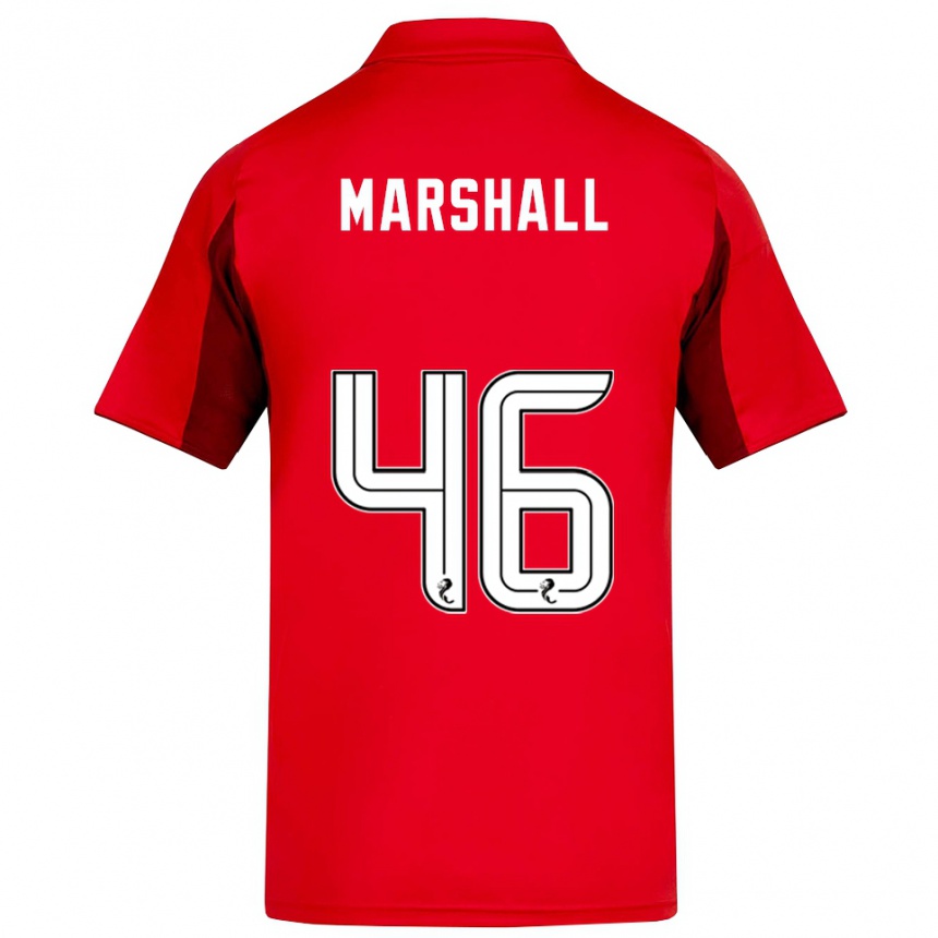 ילדים כדורגל פינדלי מרשל #46 אדום בורדו ג'רזי ביתית 2025/26