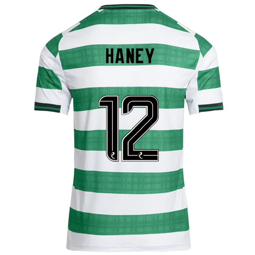 ילדים כדורגל Joseph Haney #12 ירוק לבן ג'רזי ביתית 2025/26