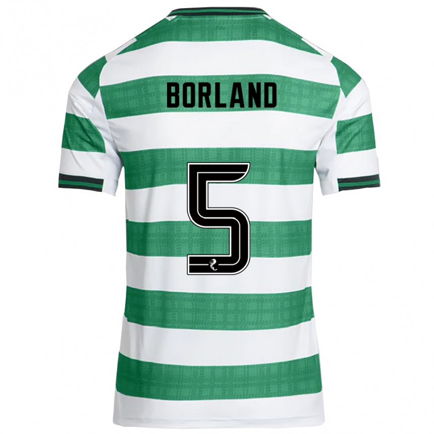 ילדים כדורגל היידן בורלנד #5 ירוק לבן ג'רזי ביתית 2025/26 ילדים כדורגל היידן בורלנד #5 ירוק לבן ג'רזי ביתית 2025/26