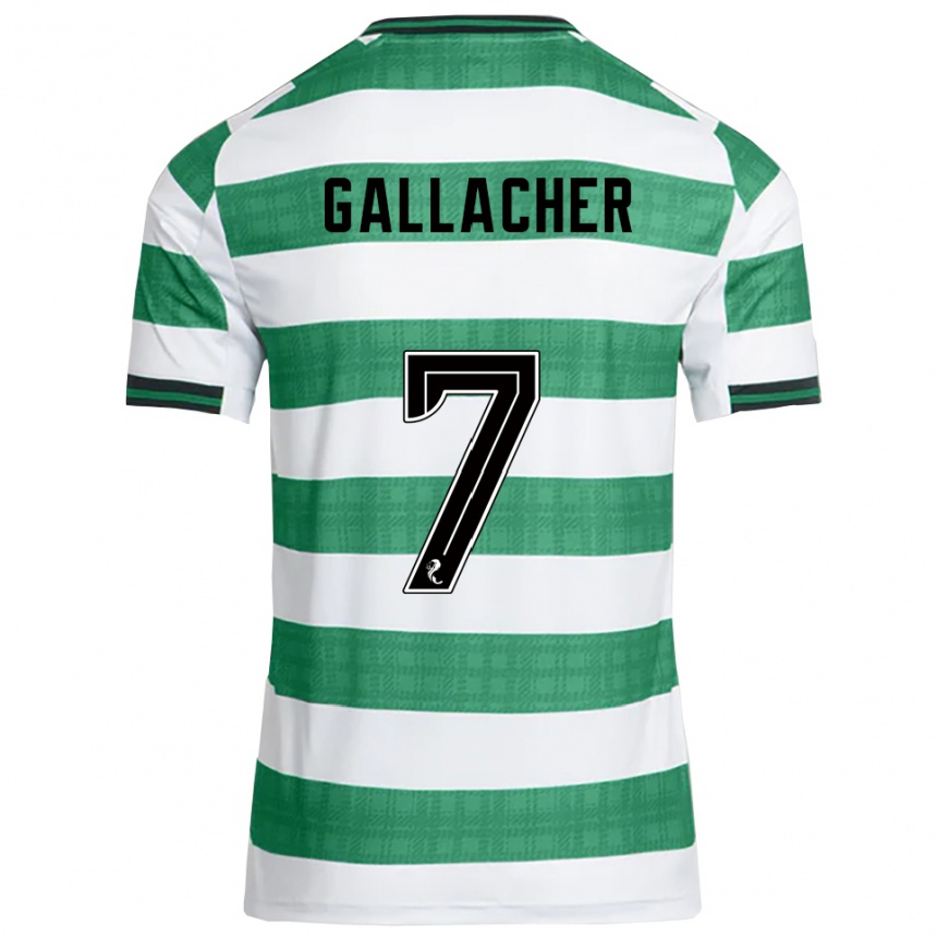 ילדים כדורגל איימי קתרין גלהגר #7 ירוק לבן ג'רזי ביתית 2025/26