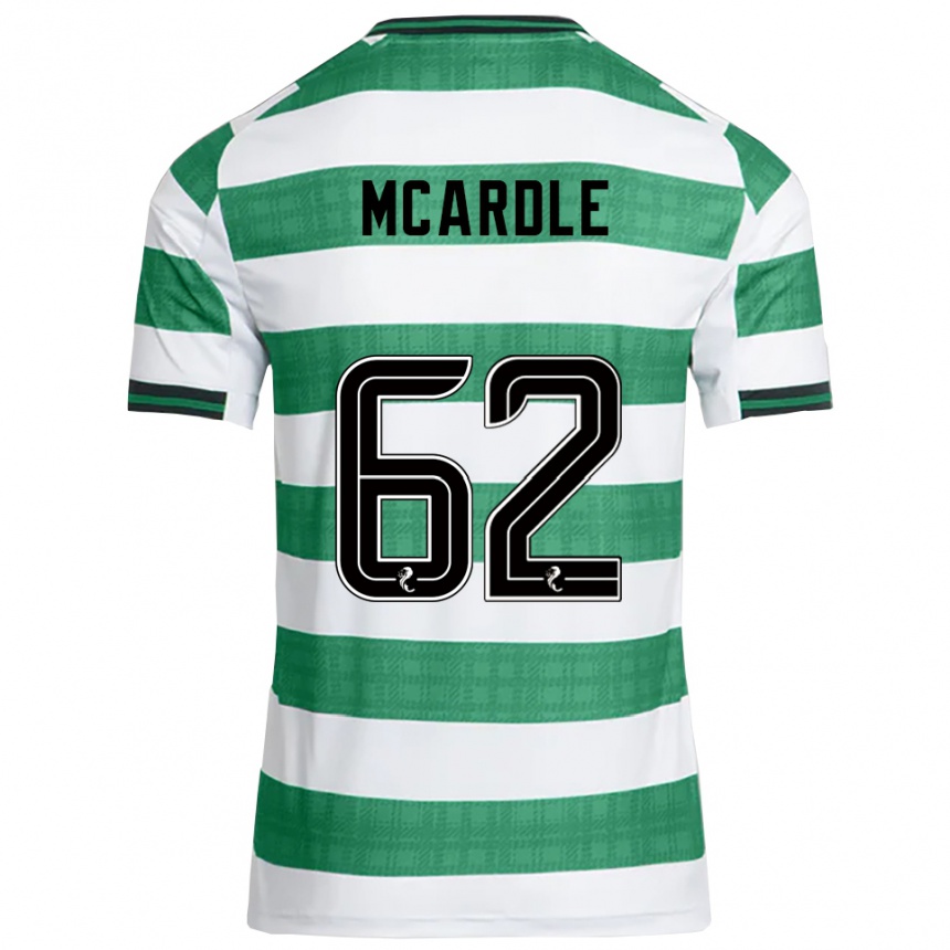 ילדים כדורגל שון מקארדל #62 ירוק לבן ג'רזי ביתית 2025/26