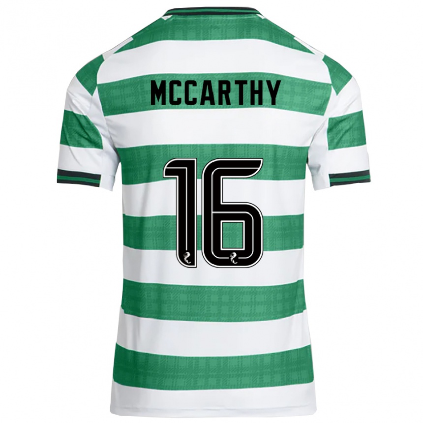 ילדים כדורגל ג'יימס מקארתי #16 ירוק לבן ג'רזי ביתית 2025/26