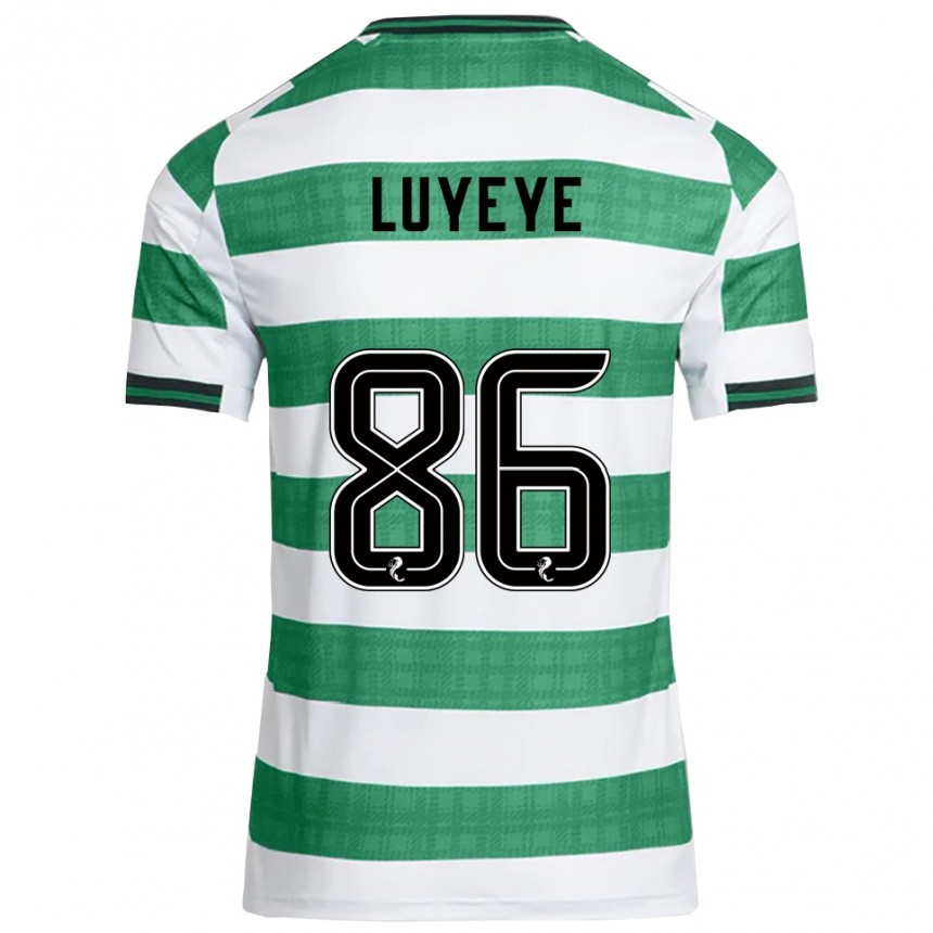 ילדים כדורגל בני-ג׳קסון לואייה #86 ירוק לבן ג'רזי ביתית 2025/26
