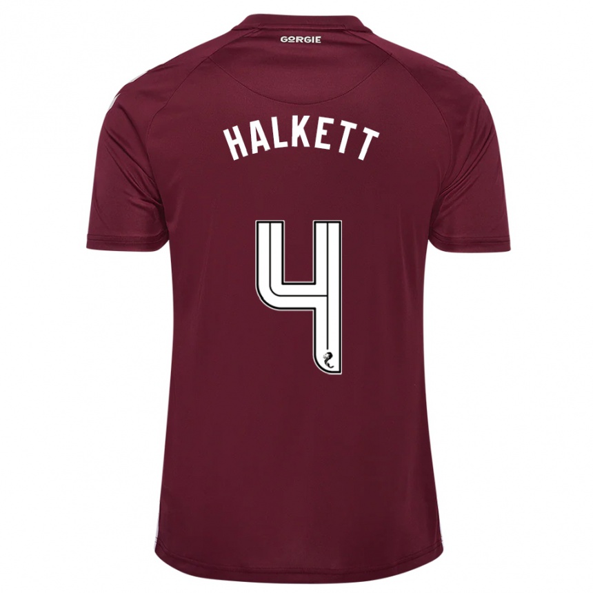 ילדים כדורגל קרייג האלקט #4 בורדו לבן ג'רזי ביתית 2025/26