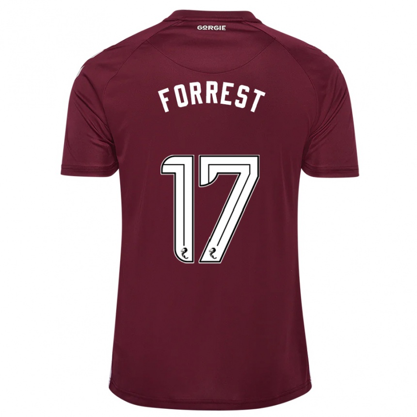 ילדים כדורגל אלן פורסט #17 בורדו לבן ג'רזי ביתית 2025/26