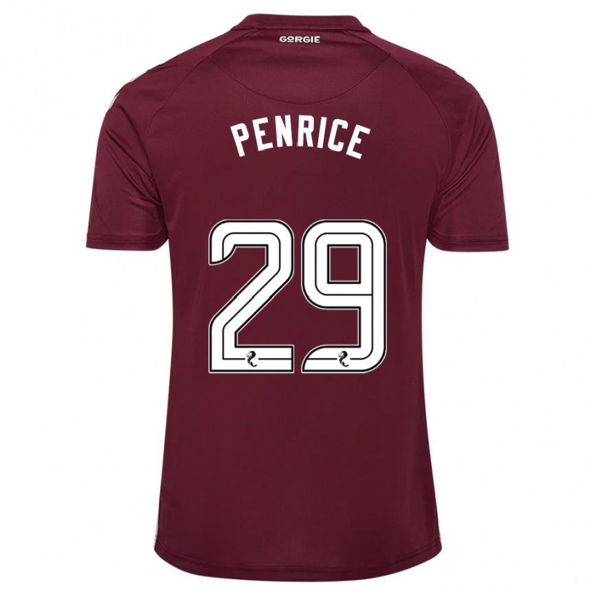 ילדים כדורגל ג'יימס פנרייס #29 בורדו לבן ג'רזי ביתית 2025/26