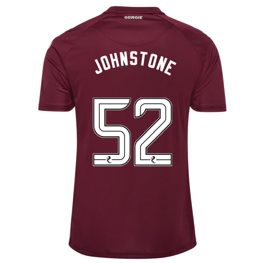 ילדים כדורגל רייצ'ל ג'ונסטון #52 בורדו לבן ג'רזי ביתית 2025/26
