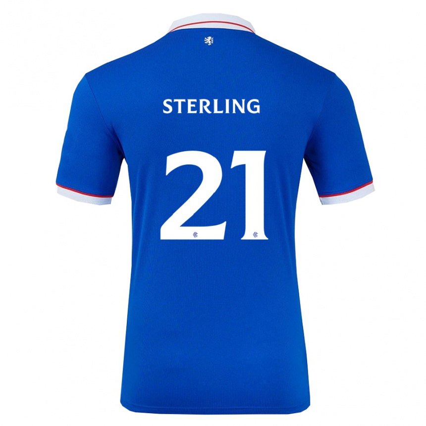 ילדים כדורגל דוז'ון סטרלינג #21 כחול לבן ג'רזי ביתית 2025/26
