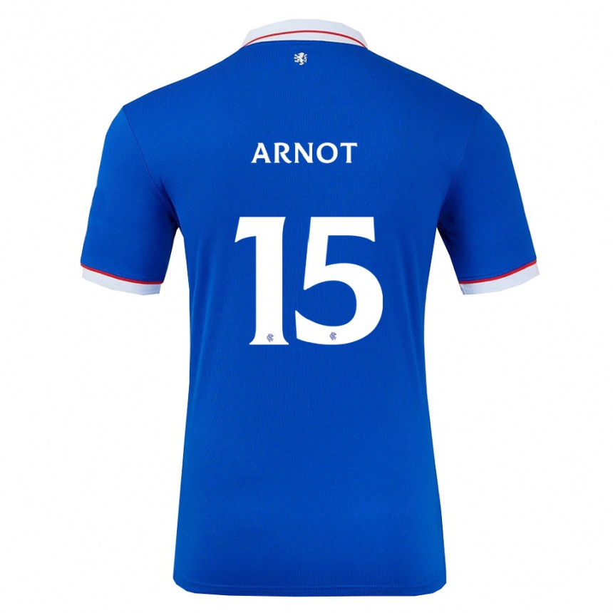 ילדים כדורגל ליזי ארנוט #15 כחול לבן ג'רזי ביתית 2025/26