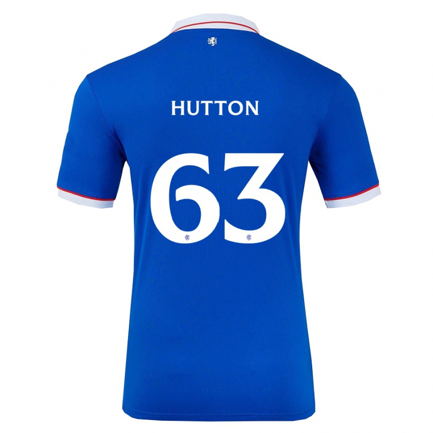 ילדים כדורגל זנדר האטון #63 כחול לבן ג'רזי ביתית 2025/26