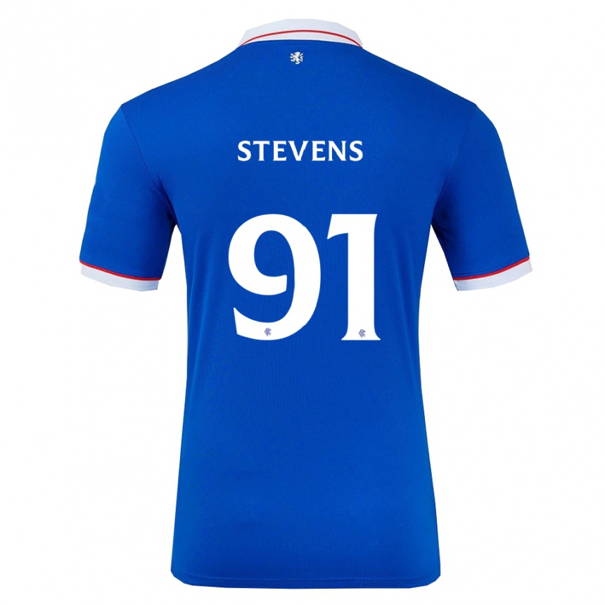 ילדים כדורגל ארצ׳י ג׳יימס סטיבנס #91 כחול לבן ג'רזי ביתית 2025/26