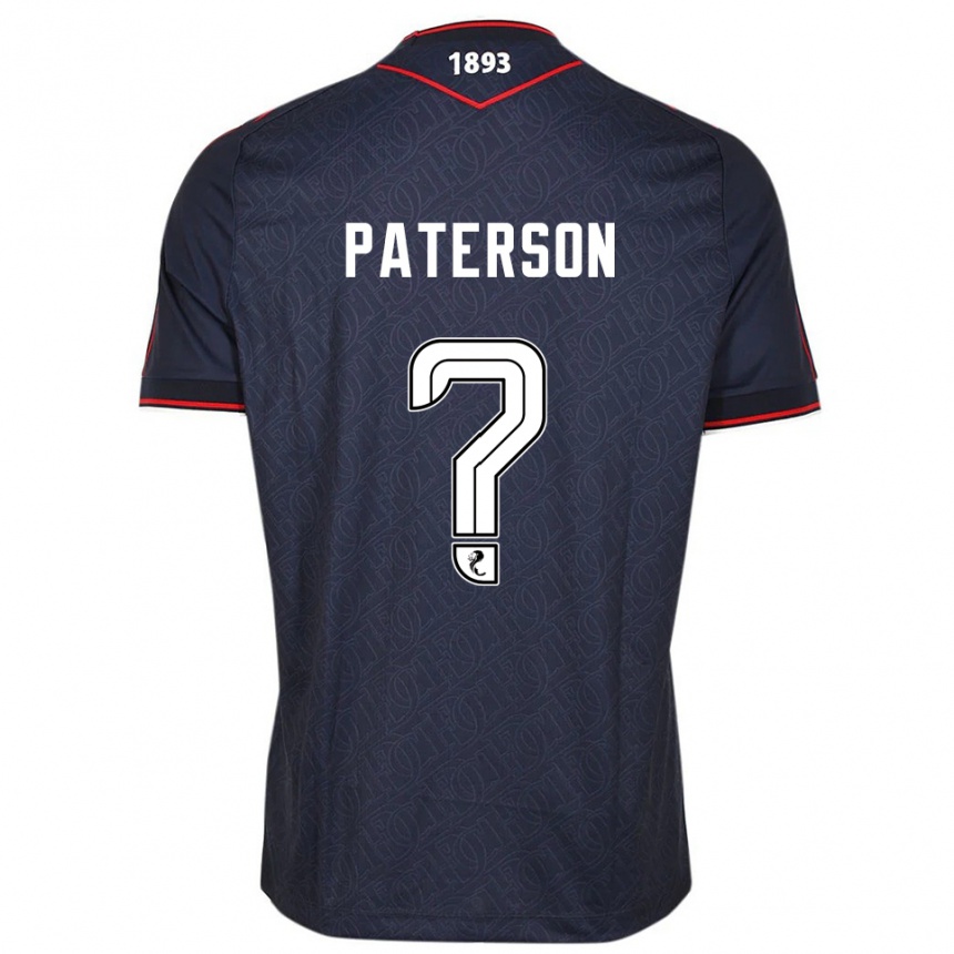 ילדים כדורגל Sonny Paterson #0 כחול נייבי לבן ג'רזי ביתית 2025/26