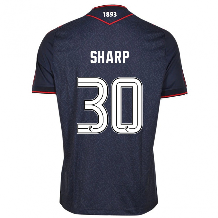 ילדים כדורגל הארי שארפ #30 כחול נייבי לבן ג'רזי ביתית 2025/26