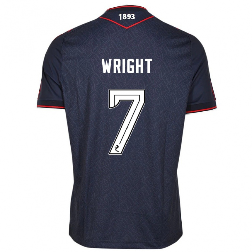 ילדים כדורגל דריי רייט #7 כחול נייבי לבן ג'רזי ביתית 2025/26