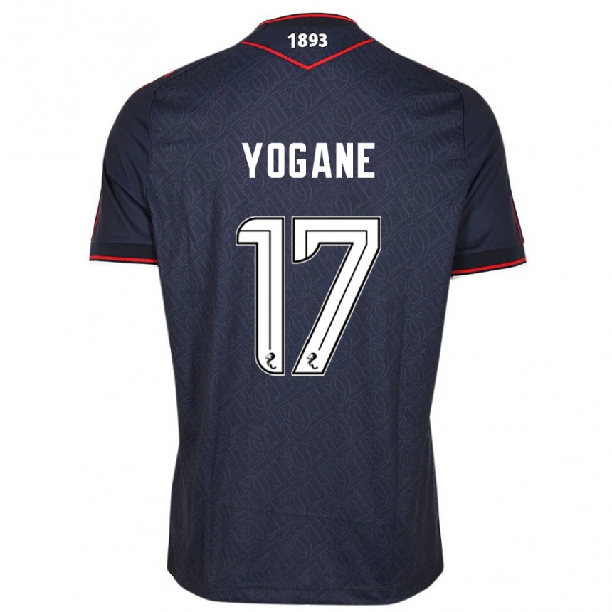 ילדים כדורגל Tony Yogane #17 כחול נייבי לבן ג'רזי ביתית 2025/26