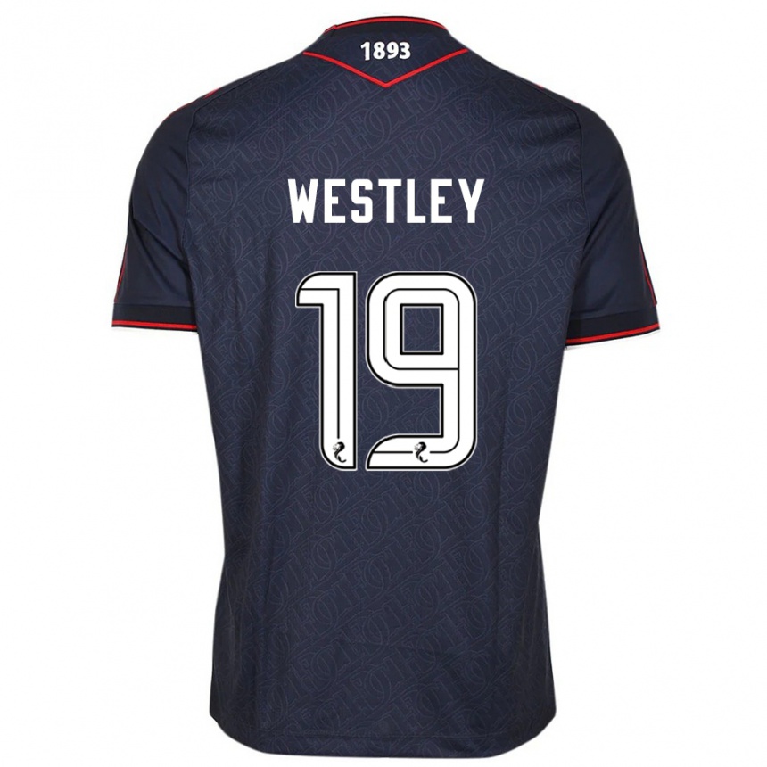 ילדים כדורגל ג׳ו ווסטלי #19 כחול נייבי לבן ג'רזי ביתית 2025/26