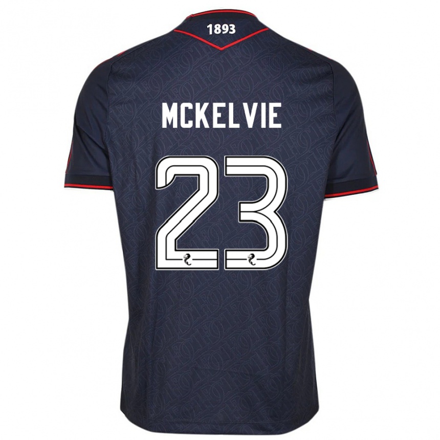 ילדים כדורגל Lewis Mckelvie #23 כחול נייבי לבן ג'רזי ביתית 2025/26