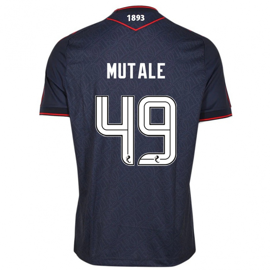 ילדים כדורגל יואן מוטייל #49 כחול נייבי לבן ג'רזי ביתית 2025/26