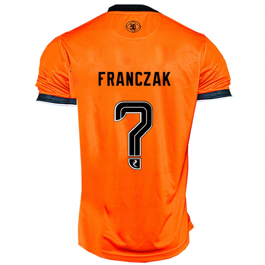 ילדים כדורגל Emil Franczak #0 כתום שחור ג'רזי ביתית 2025/26