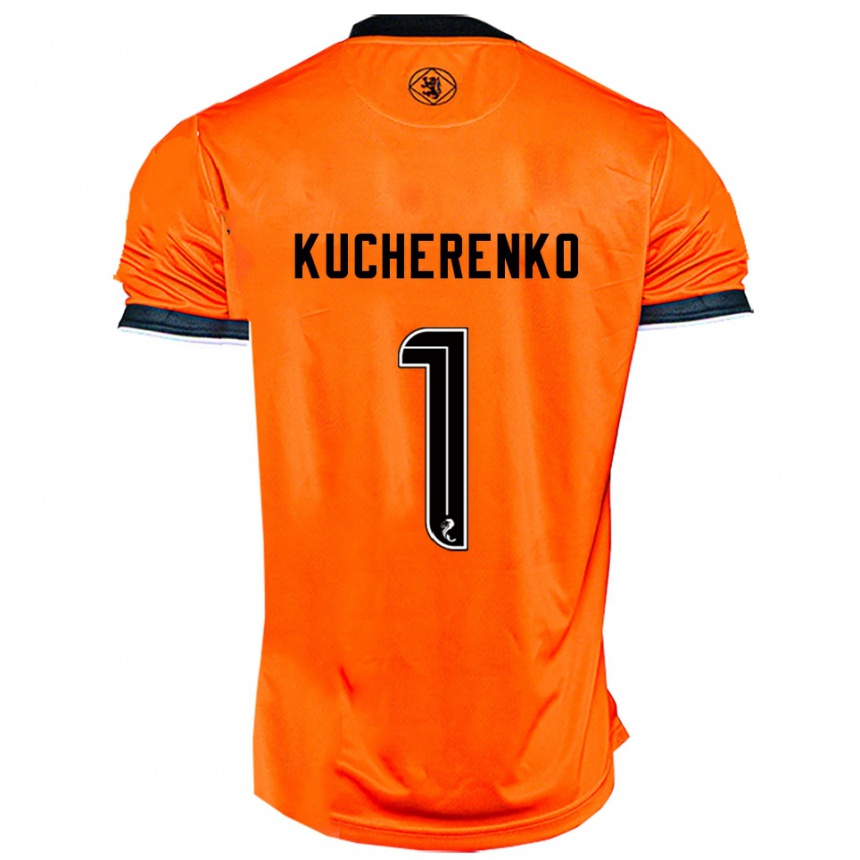 ילדים כדורגל Yevgeniy Kucherenko #1 כתום שחור ג'רזי ביתית 2025/26