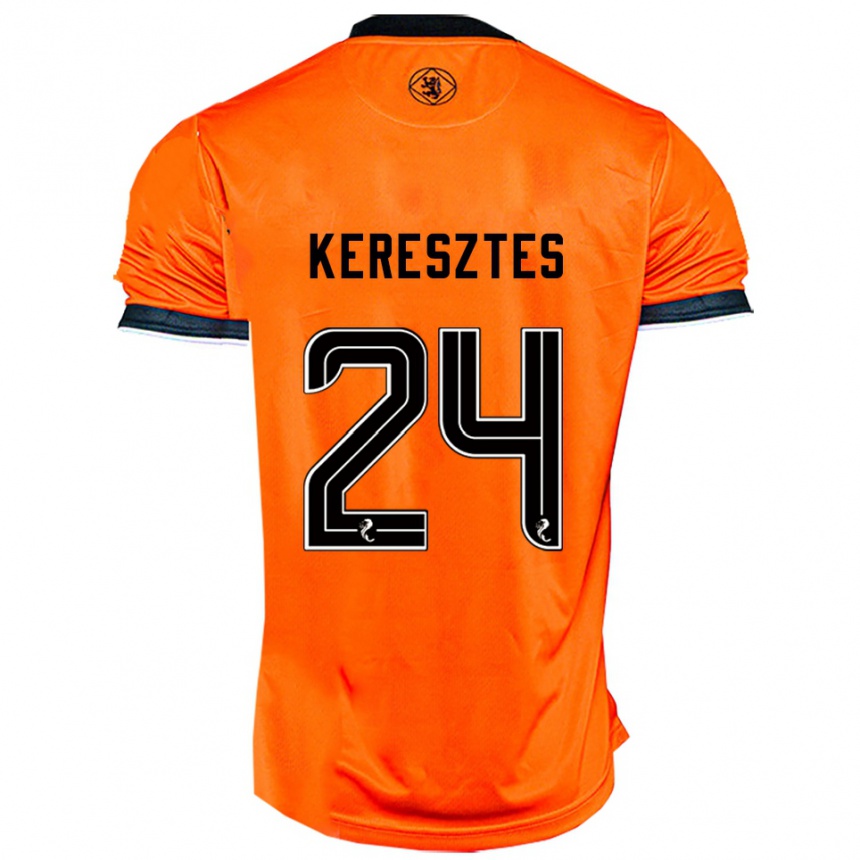 ילדים כדורגל כריסטיאן קרסטש #24 כתום שחור ג'רזי ביתית 2025/26