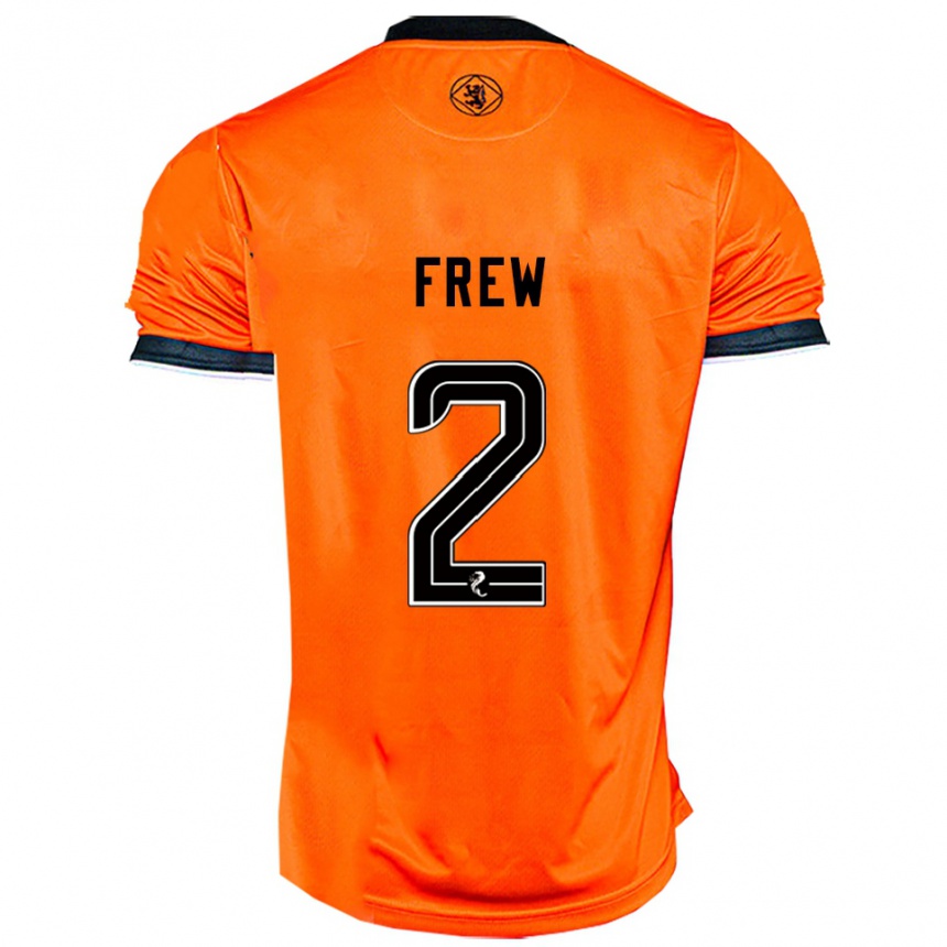 ילדים כדורגל קייטי לו פרו #2 כתום שחור ג'רזי ביתית 2025/26