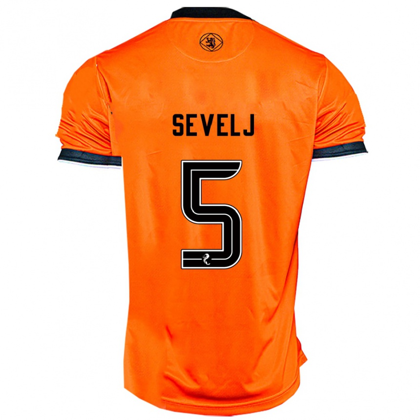 ילדים כדורגל ויקו סוולי #5 כתום שחור ג'רזי ביתית 2025/26