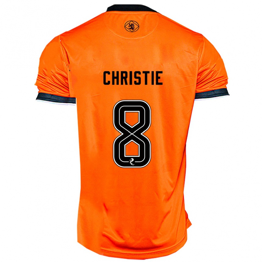 ילדים כדורגל Summer Christie #8 כתום שחור ג'רזי ביתית 2025/26