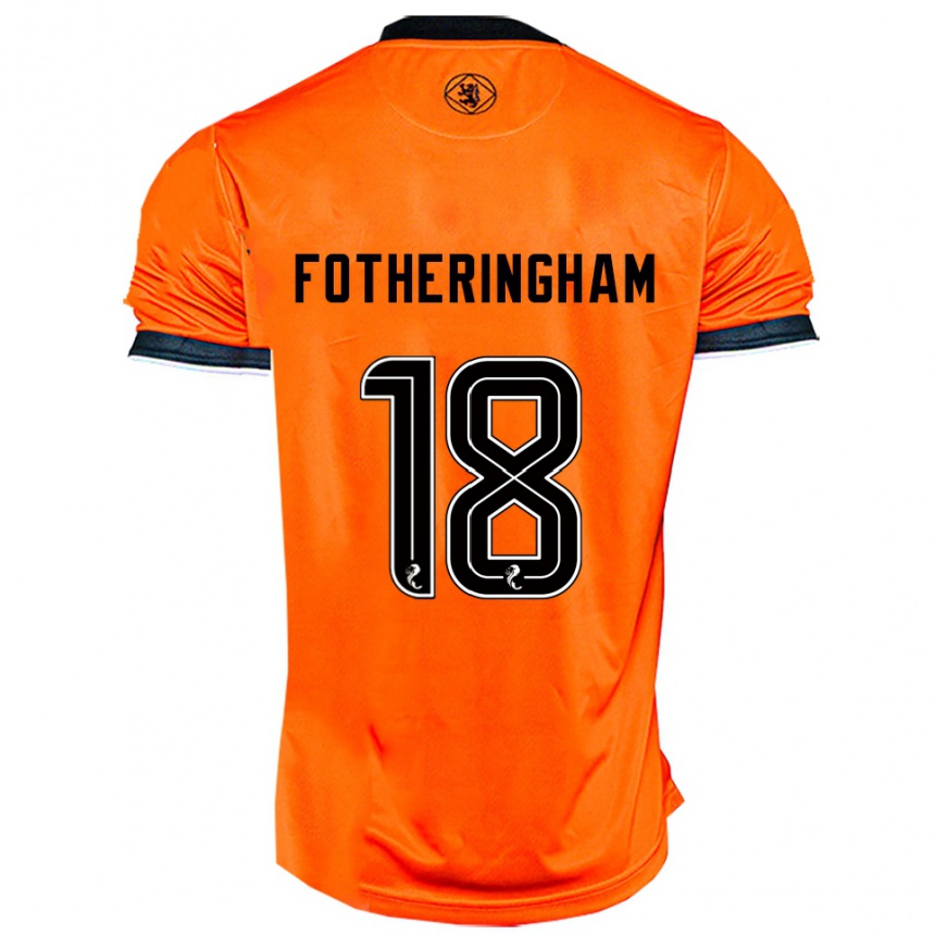 ילדים כדורגל קאי פות'רינגהאם #18 כתום שחור ג'רזי ביתית 2025/26