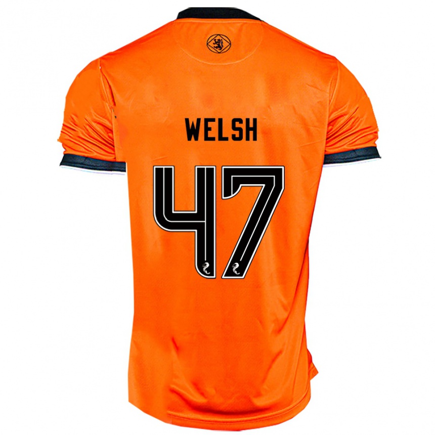 ילדים כדורגל Harry Welsh #47 כתום שחור ג'רזי ביתית 2025/26