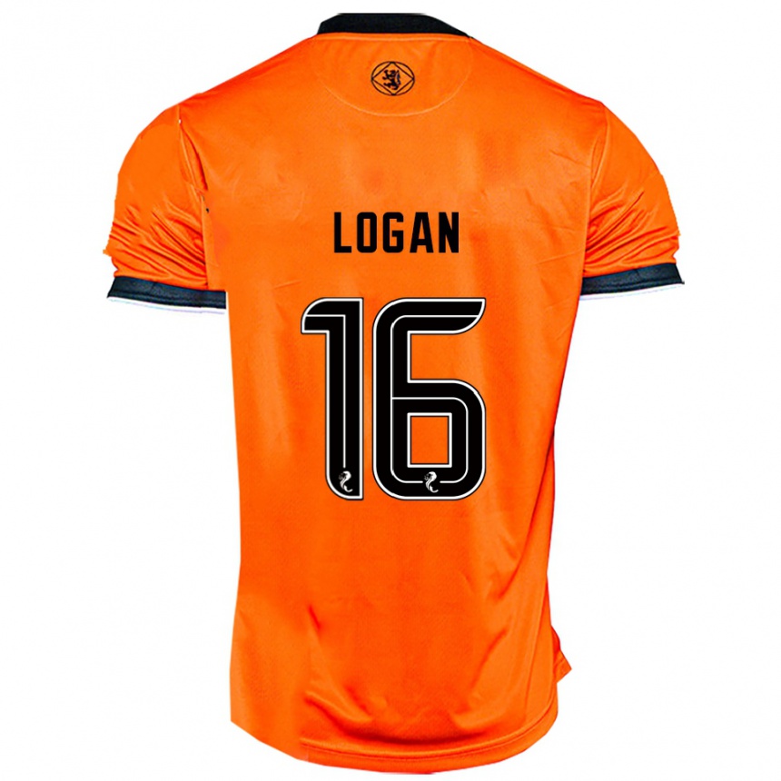 ילדים כדורגל Alex Logan #16 כתום שחור ג'רזי ביתית 2025/26