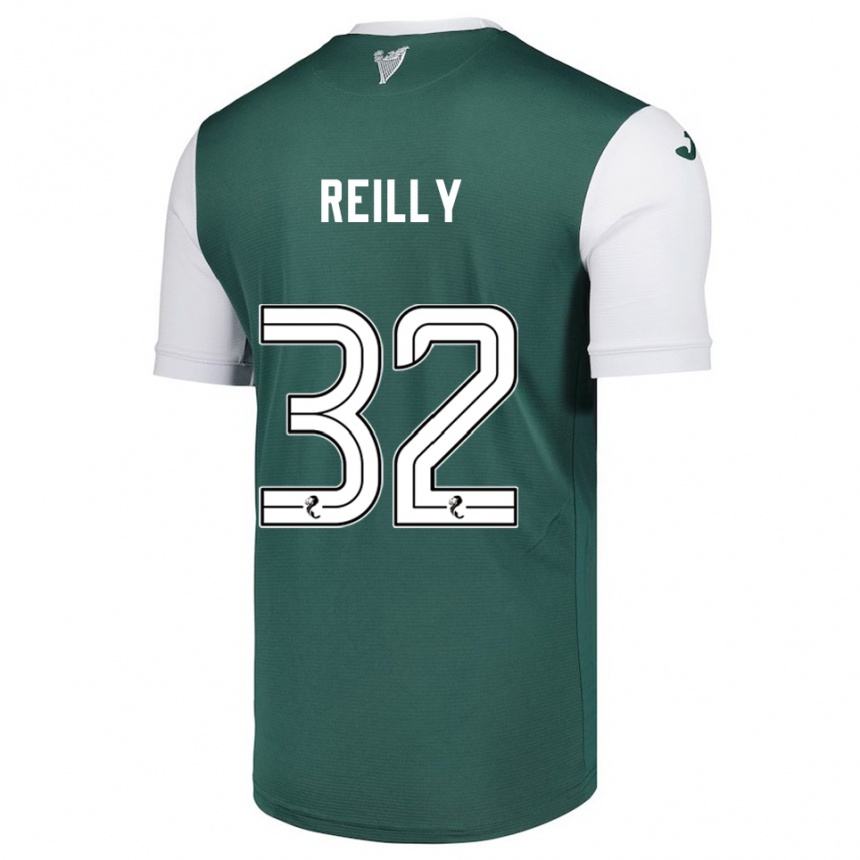 ילדים כדורגל קירסטן ריילי #32 ירוק לבן ג'רזי ביתית 2025/26