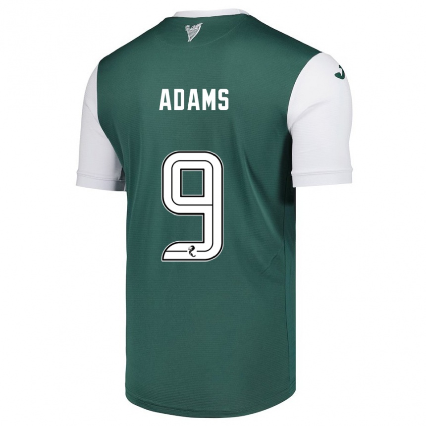 ילדים כדורגל איילי אדמס #9 ירוק לבן ג'רזי ביתית 2025/26