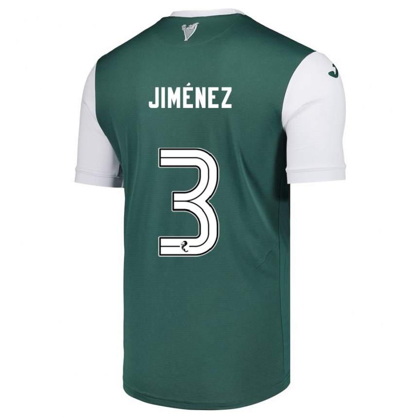 ילדים כדורגל לוגאן איאן קלארק חימנס #3 ירוק לבן ג'רזי ביתית 2025/26