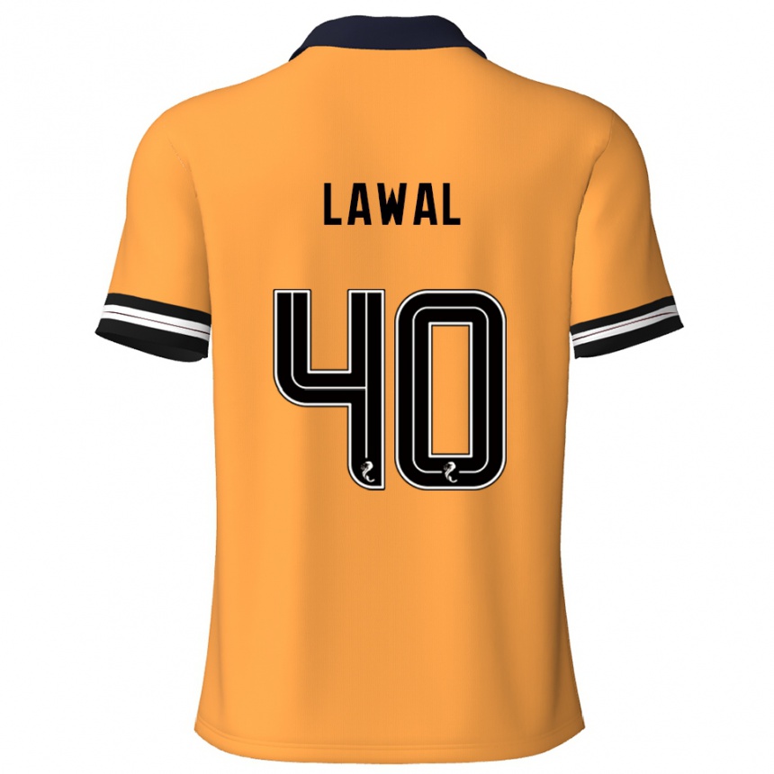 ילדים כדורגל סמסון לאוואל #40 צהוב שחור ג'רזי ביתית 2025/26