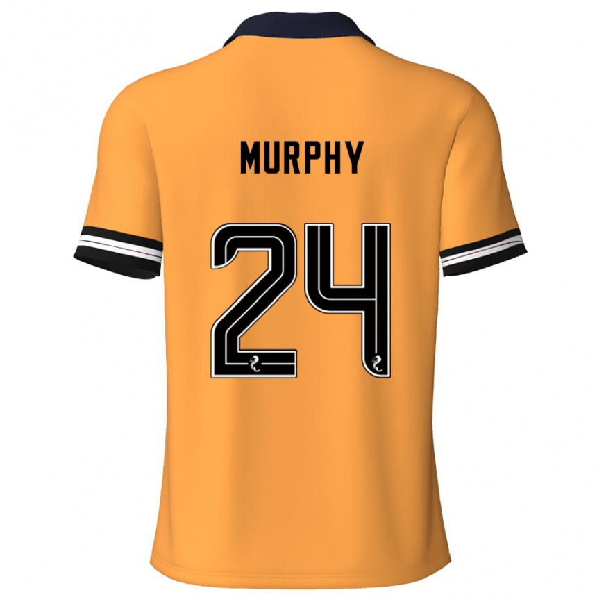 ילדים כדורגל Jessica Murphy #24 צהוב שחור ג'רזי ביתית 2025/26